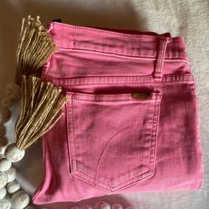 Joe’s Jeans Hot Pink High Rise Skinny Jeans